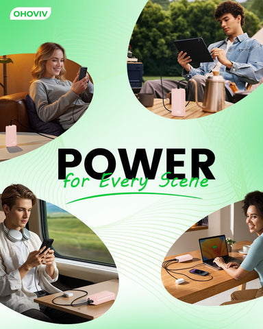 OHOVIV Portable Charger Power Bank 50000mAh,PD 22.5W Battery Pack