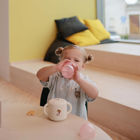 mushie Soft Spout Sippy Cup 10 fl oz | 6 Months+ (Peony)