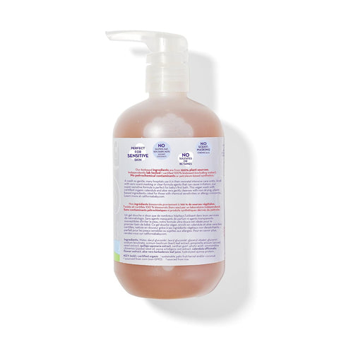California Baby Super Sensitive Shampoo and Body Wash - Hair, Face, and Body | Gentle, Fragrance Free, Allergy Tested | Dry, Sensitive Skin, 19 Ounces