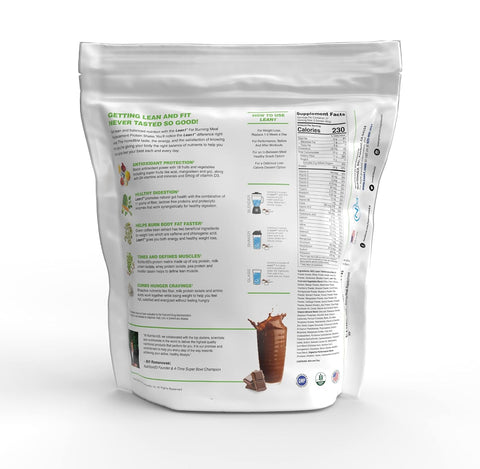 Lean1 Chocolate, Meal Replacement Protein Shake, 37 Servings in a 5lb Bag