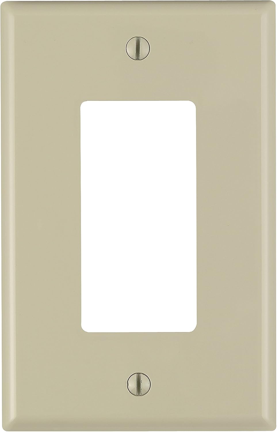 Leviton 1-Gang 1-Decora Midway Nylon Wallplate, PJ26-T, Light Almond