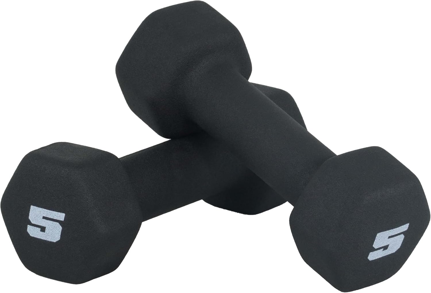 CAP Barbell Neoprene Dumbbell Weights Pairs & Sets | Black