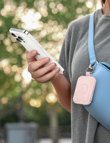 RORRY Portable Charger, 5000mAh Portable Charger Power Bank with Built-in Cables, Travel Keychain Battery Pack for Apple Watch Ultra 2/9/8/Ultra/7/6/SE/5, iPhone 16/15/14/13/12, Green