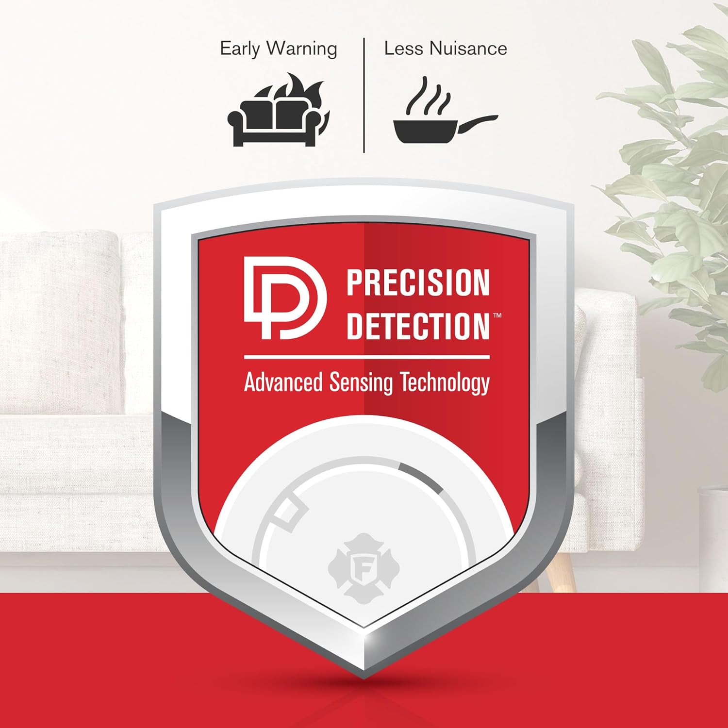 First Alert 10-Year Battery Smoke Alarm Slim Profile