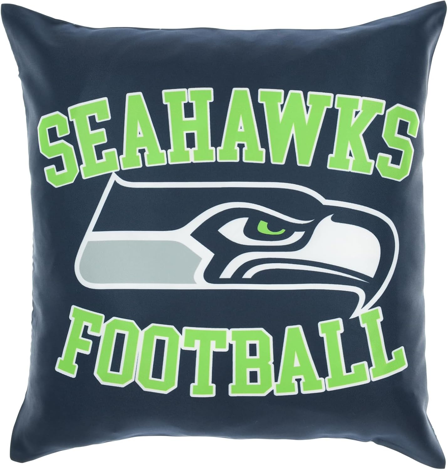 FOCO NFL 2 Pack Throw Pillow Cover 18 x 18, Seattle Seahawks