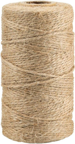 KINGLAKE 328 Feet Natural Jute Twine Best Arts Crafts Gift Twine Christmas Twines Durable Packing String, Brown
