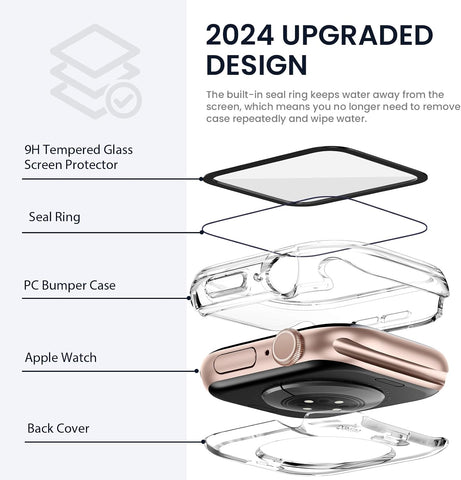 Tensea 2in1 for Apple Watch Screen Protector Case Series 11/10 42mm