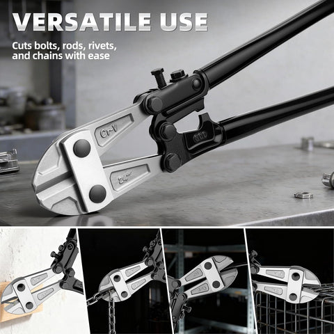 GRENPRO 24 Inch Heavy Duty Bolt Cutter, Chrome Vanadium, Anti-Slip Handle