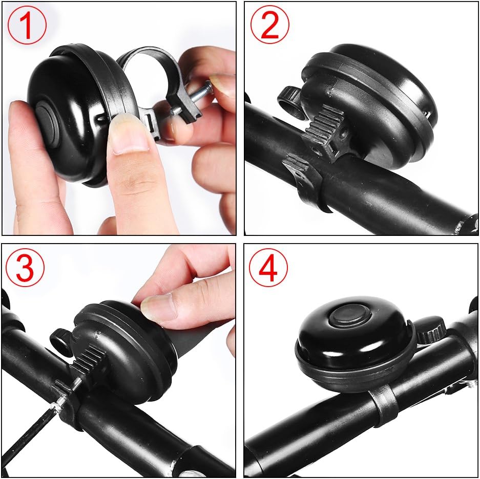 Accmor Classic Bike Bell, Aluminum Bicycle Bell, Loud Crisp Sound Bike Bell Adults Kids