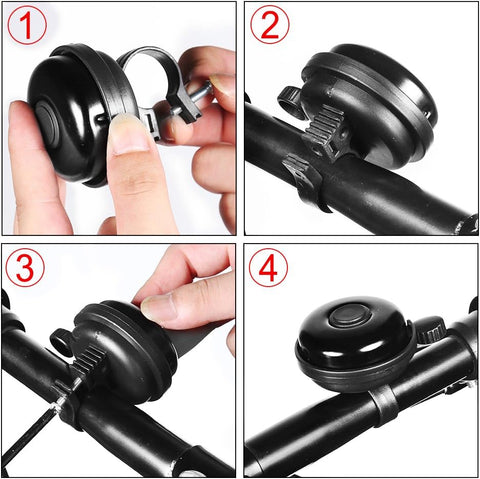 Accmor Classic Bike Bell, Aluminum Bicycle Bell, Loud Crisp Sound Bike Bell Adults Kids