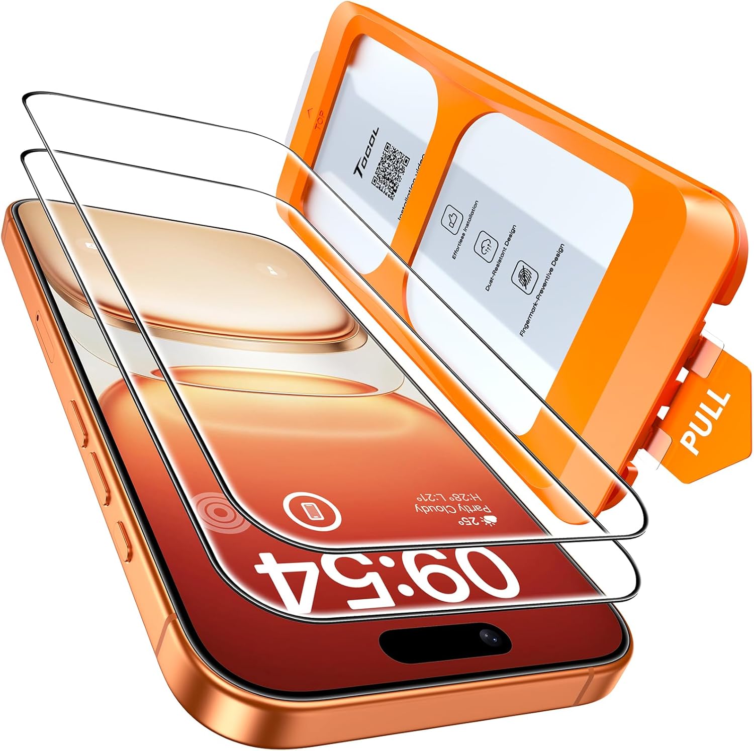 TOCOL for iPhone 17 Pro Max Screen Protector, Clear