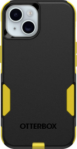 OtterBox iPhone 14 & iPhone 13 (Only) - Commuter Series Case - Night (Black & Yellow) - Slim & Tough - Pocket-Friendly - with Port Protection - Non-Retail Packaging