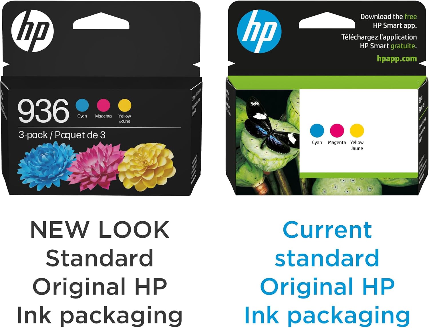 HP 936 Cyan, Magenta, Yellow Ink Cartridges (3-Pack) | Works with OfficeJet 9120, Pro 9110, 9120, 9130, Wide Format 9730 | Eligible for Instant Ink | 6C3Z3LN