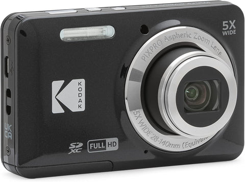 KODAK PIXPRO FZ55 16MP Compact Digital Camera, 5X Optical Zoom, Black