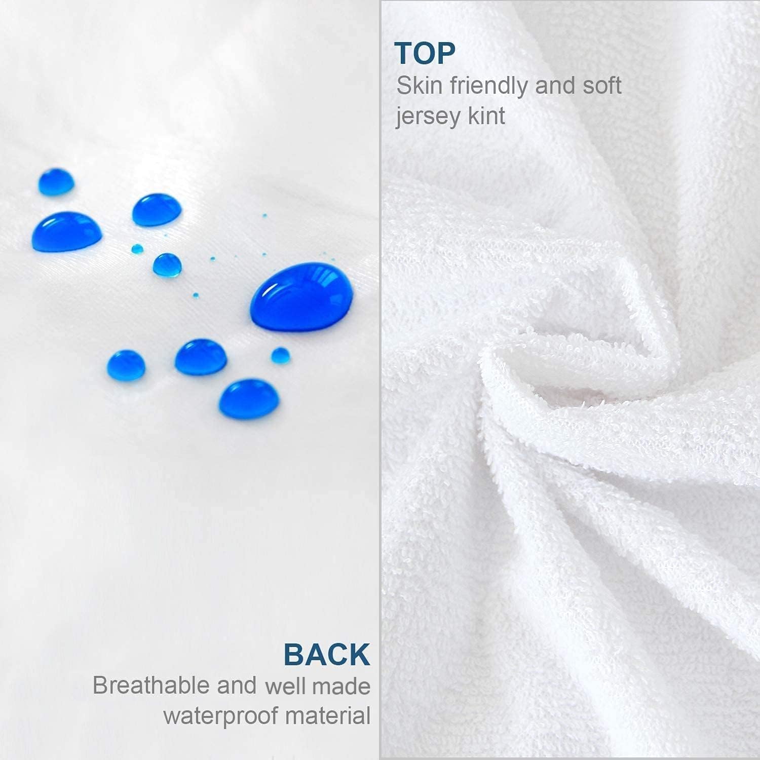 Twin XL Mattress Protector Zippered,Soft Terry Surface Mattress Encasement