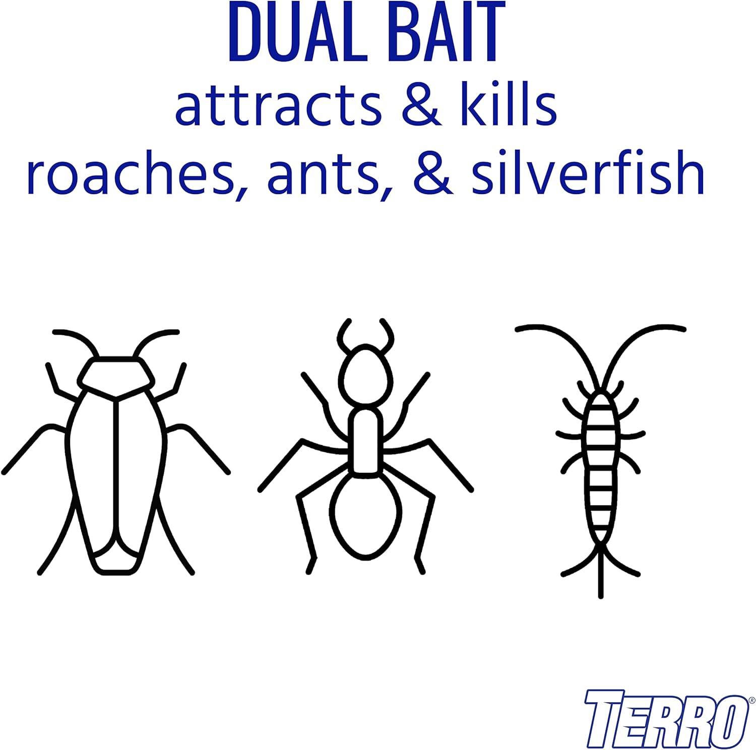 TERRO Ant & Roach Bait, 8-Pack, Indoor Ant Killer and Roach Killer