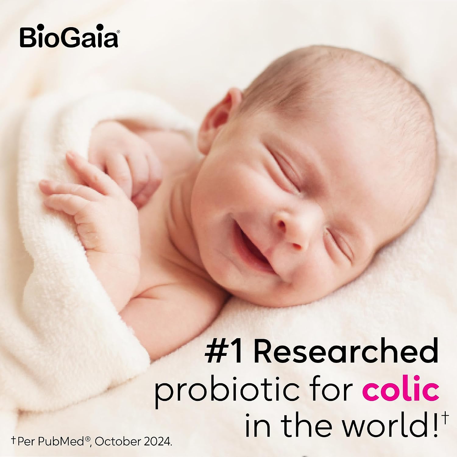 BioGaia Baby Probiotic Drops + Vitamin D | Colic & Gas Relief | 50 Servings