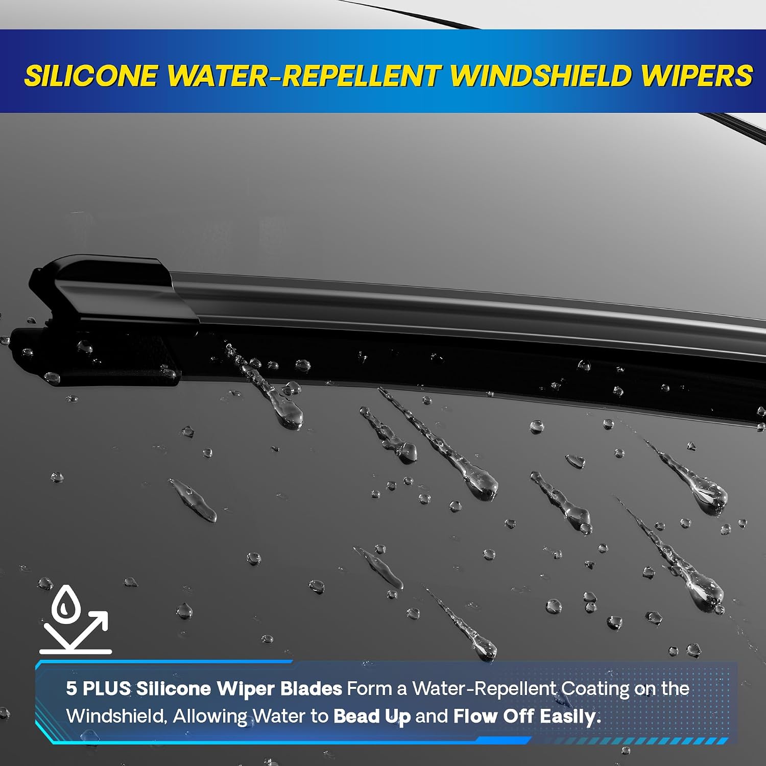 5 PLUS Silicone Windshield Wipers Fits Ford Expedition 2018-2024 (3 PACK)