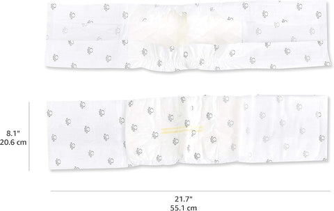 Amazon Basics Absorbent, Leakproof Male Dog Wrap Disposable Diapers with Wetness Indicator, Breathable, Small, White, 50-Pack