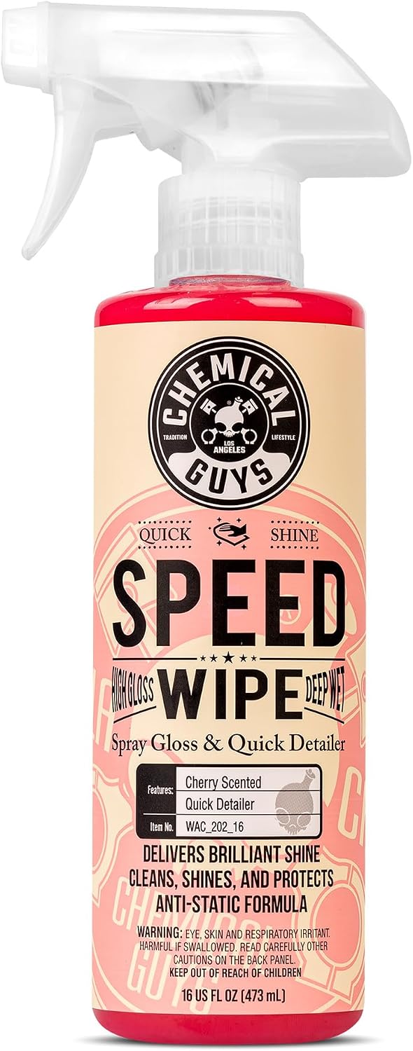 Chemical Guys, Speed Wipe Quick Detailer Spray, High Gloss Shine, 16 oz