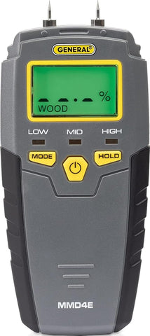 General Tools MMD4E Moisture Meter for Wood, Walls & Water Leak Detection
