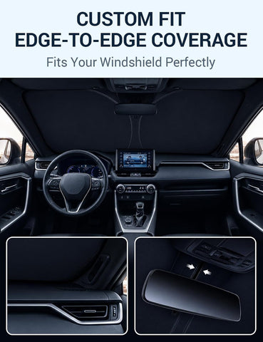 Proadsy Custom Fit 2019-2026 Acura RDX Windshield Sun Shade, Blocks Heat