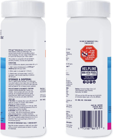 HTH Spa 86131R, Alkalinity up, 1.25 lbs