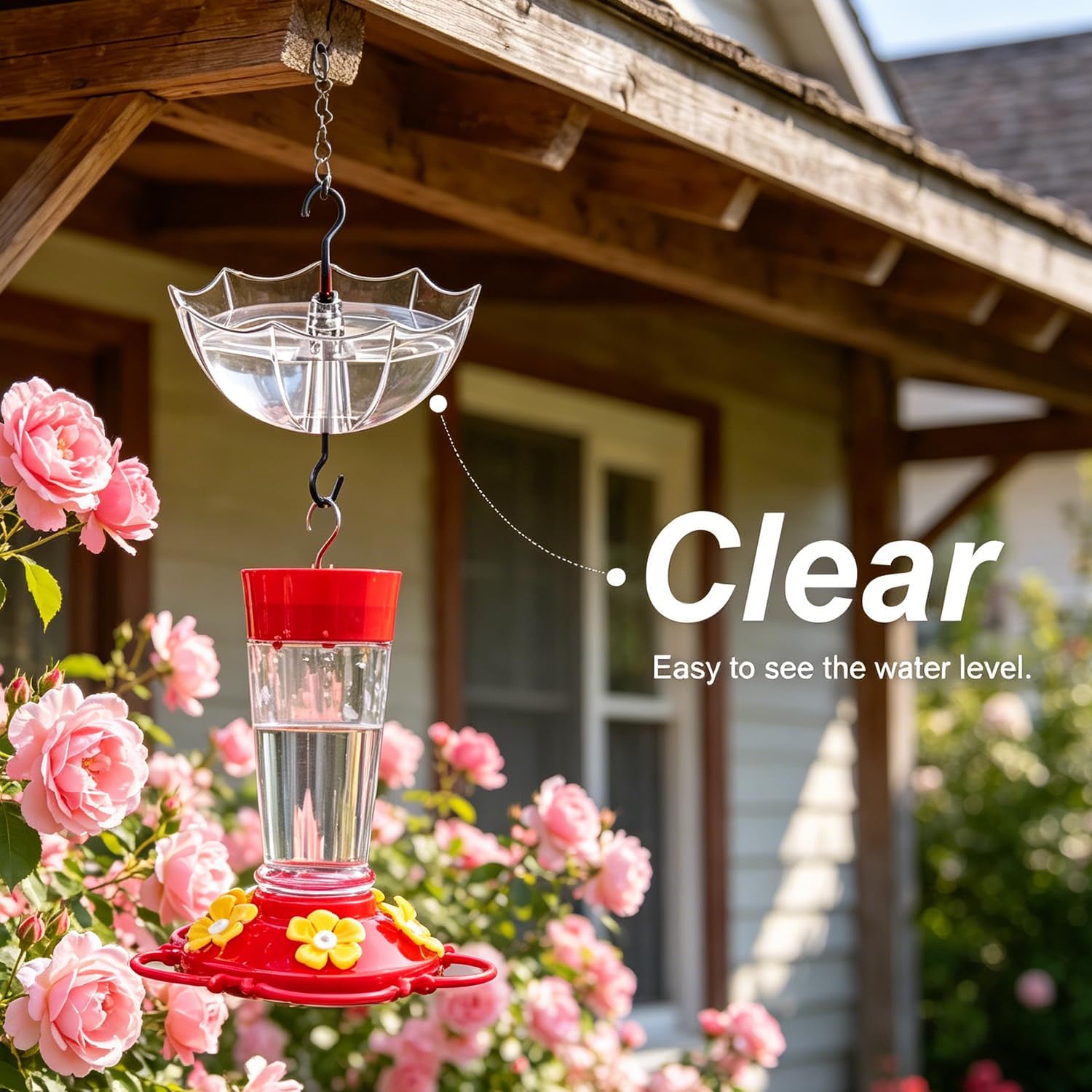 Ant Moat for Hummingbird Feeder, 5 OZ, 4 Pack,Clear