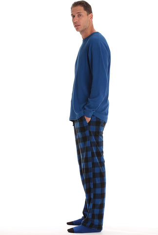 #followme Mens Microfleece Pajama Pants Set with Socks