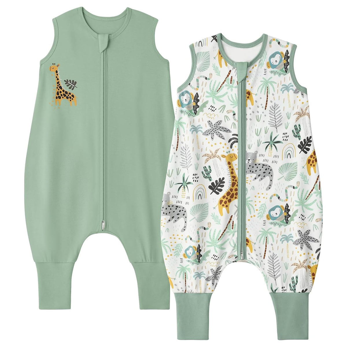 Yoofoss Toddler Sleep Sack with Feet 3-4T 100% Organic Cotton