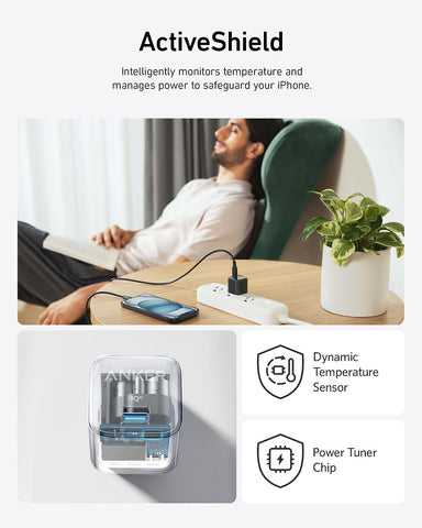 Anker USB C Charger Block 20W (Nano Pro), PIQ 3.0 Compact Fast Charger for iPhone 17/16/15/14/13 Series, Galaxy, Pixel 4/3, iPad (Cable Not Included)