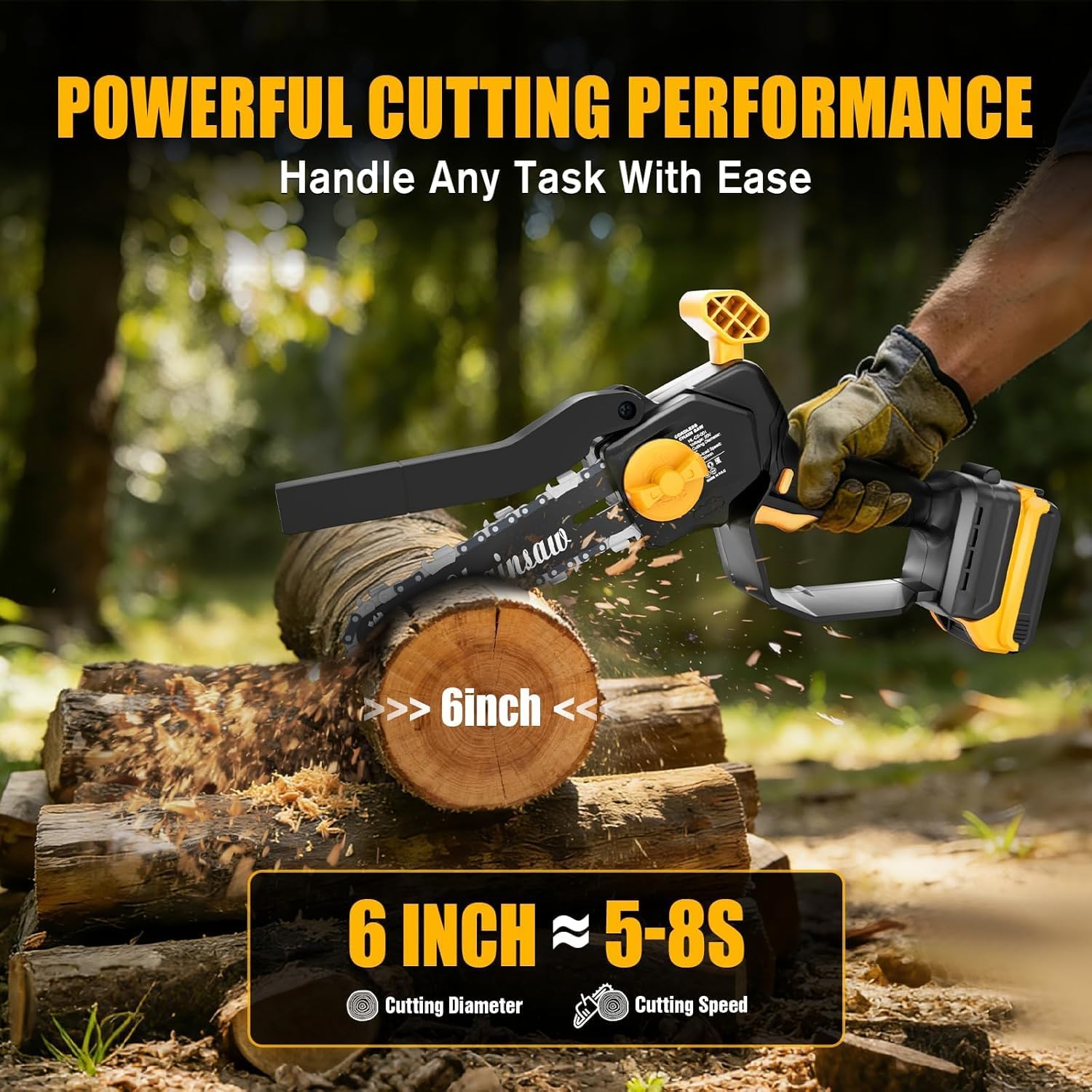 Mini Chainsaw Compatible with DeWalt 20V MAX Battery