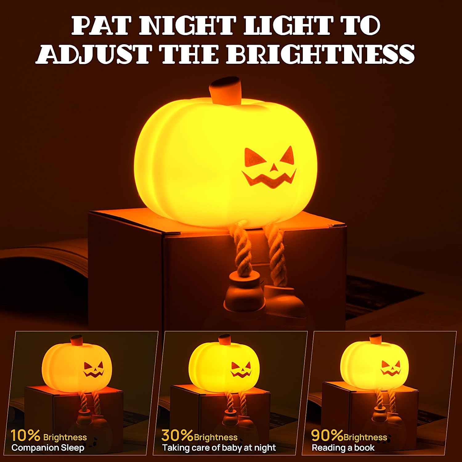 Pumpkin Night Light Official Licensed Genuine Halloween Lamp Decor Gifts