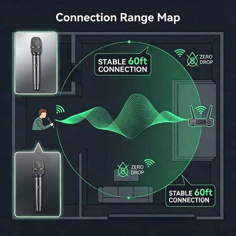 HVM-001 Wireless Microphone, Rechargeable