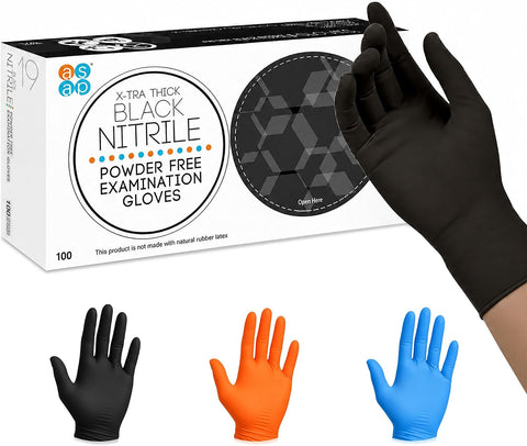 ASAP Nitrile Gloves Disposable Latex Free Exam & Medical Grade 4 Mil