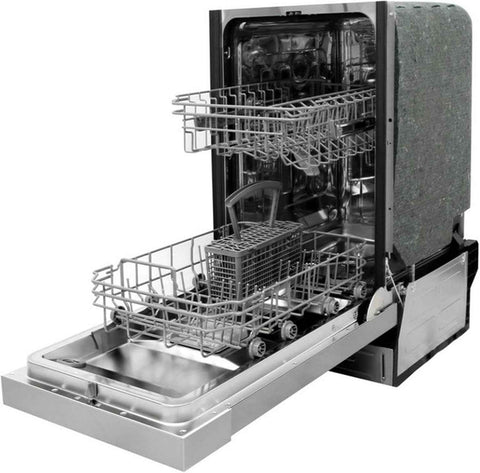 SPT SD-9254SSB 18″ Wide Built-In Stainless Steel Dishwasher w/Heated Drying, ENERGY STAR, 6 Wash Programs, 8 Place Settings and Stainless Steel Tub