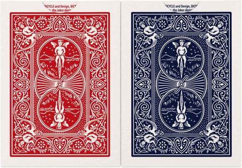 Bicycle Rider Back Playing Cards, Standard Poker Size Deck of Cards, Red & Blue (2 Pack), Classic Cards, Blackjack, Family Game Night & Card Games, Fun for All Ages