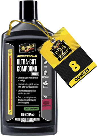Meguiar's Professional M105 Ultra Cut Compound, 8oz