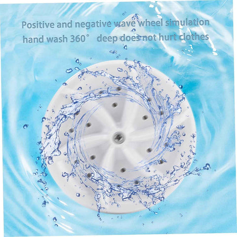 Mini Washing Machine Portable Washing Machine Portable Washer USB Turbo Washing Machine for Home Travel Camping 30W White