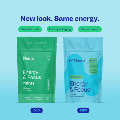 Neuro Energy & Focus Mints, Spearmint, 90 Count