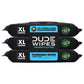 DUDE Wipes - Flushable Wipes - 3 Pack, 144 Wipes - Unscented Extra-Large Adult Wet Wipes - Vitamin-E & Aloe - Septic and Sewer Safe