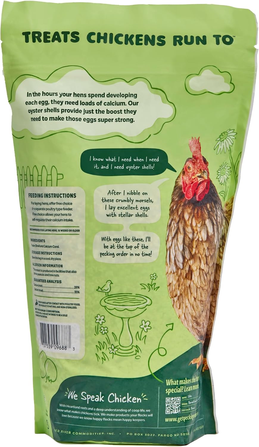 Pecking Order Oyster Shell - Calcium Supplement to Support Laying Hens and Strong Egg Shell Development (5 LB) (Packaging May Vary)
