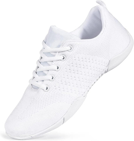 ZVC Cheer Shoes White Cheerleading Shoes for Women Cheer Sneakers Youth