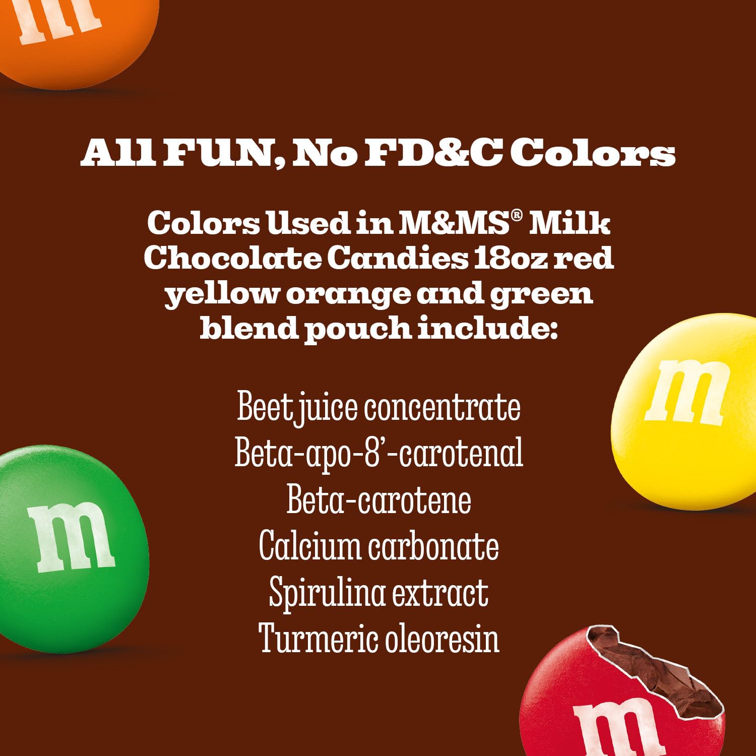 M&M'S Chocolate Candy No Artificial Flavor, No FD&C Color, Family Size 18Oz (Pack of 2)