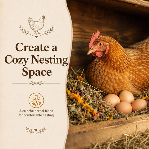MAQIHAN 10oz Chicken Nesting Herbs - Dried Herbs Supplement for Laying Hens