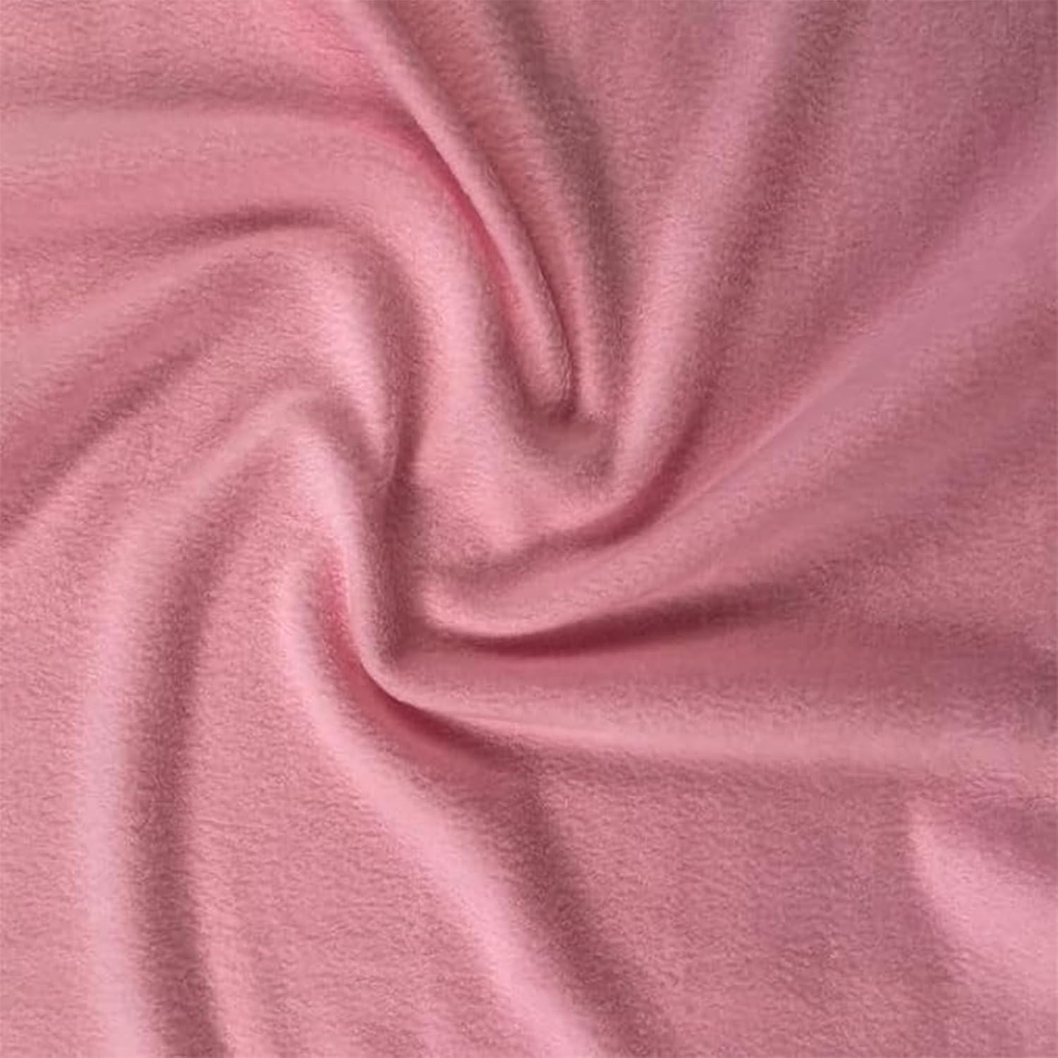 FabricLA Polar Fleece Fabric 60" Wide - Soft Plush 280 GSM Heavyweight Anti-Pill Blanket Fabric for Sewing Throws, Ponchos, Pillow Covers, PJ Pants, Cushions and Liners, Dust Pink, 2 Yards