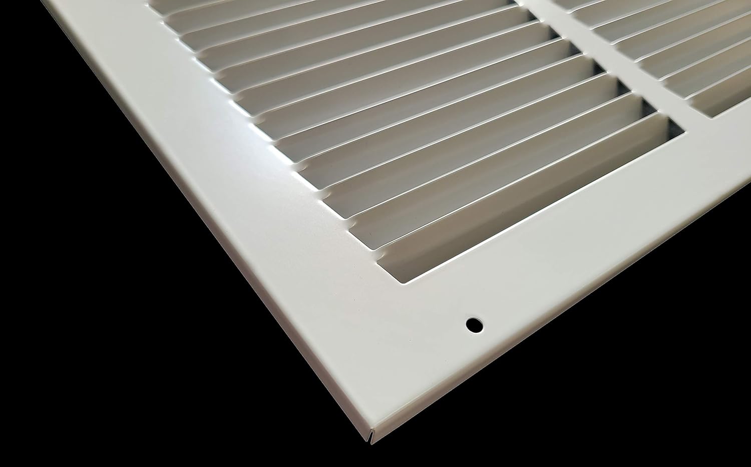 Fits 24x12 Duct Opening | Steel Return Air Grille by Handua | Vent Cover Grill for Sidewall and Ceiling | White | HVAC Cold Air Intake Grille | Outer Dimensions: 25.75"W X 13.75"H