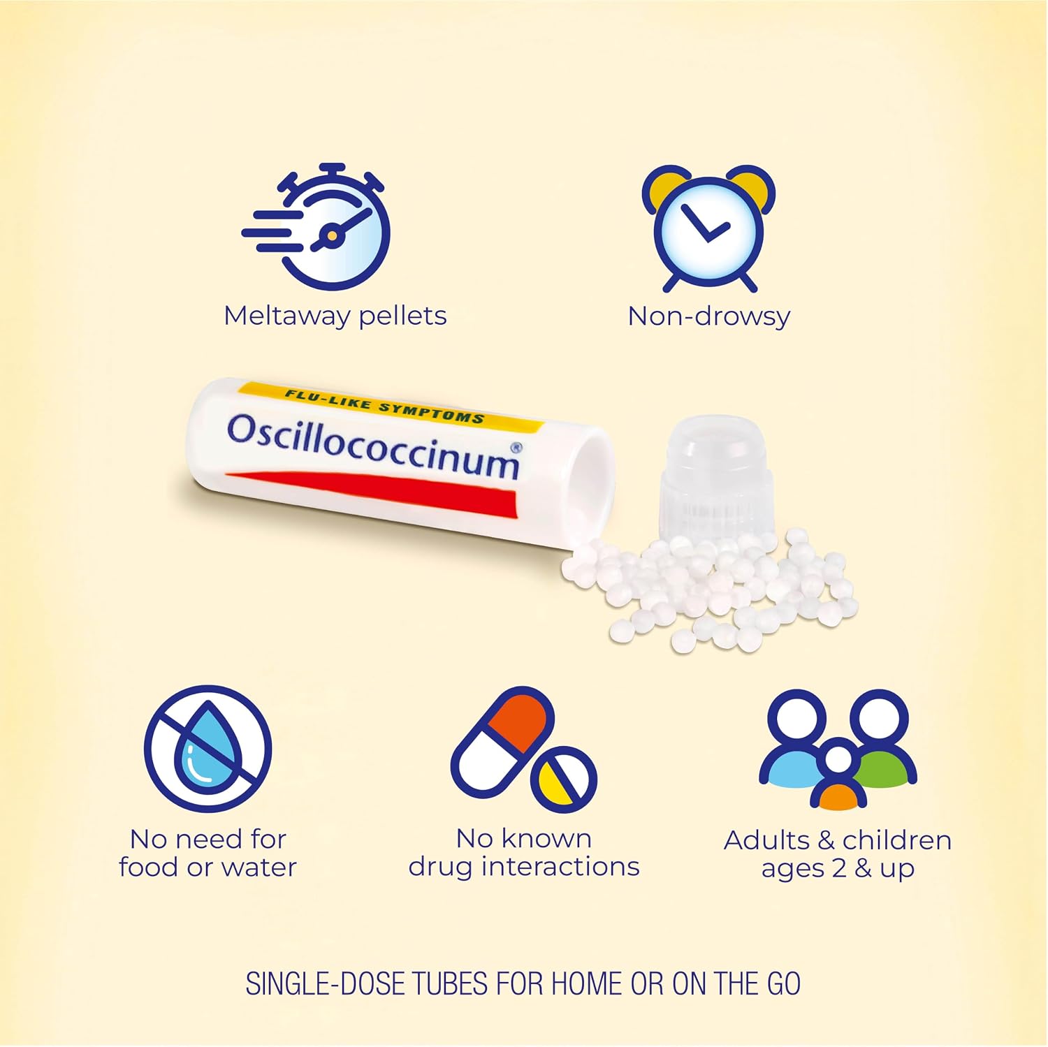 Boiron Oscillococcinum for Relief from Flu-Like Symptoms of Body Aches, Headache, Fever, Chills, and Fatigue - 30 Doses