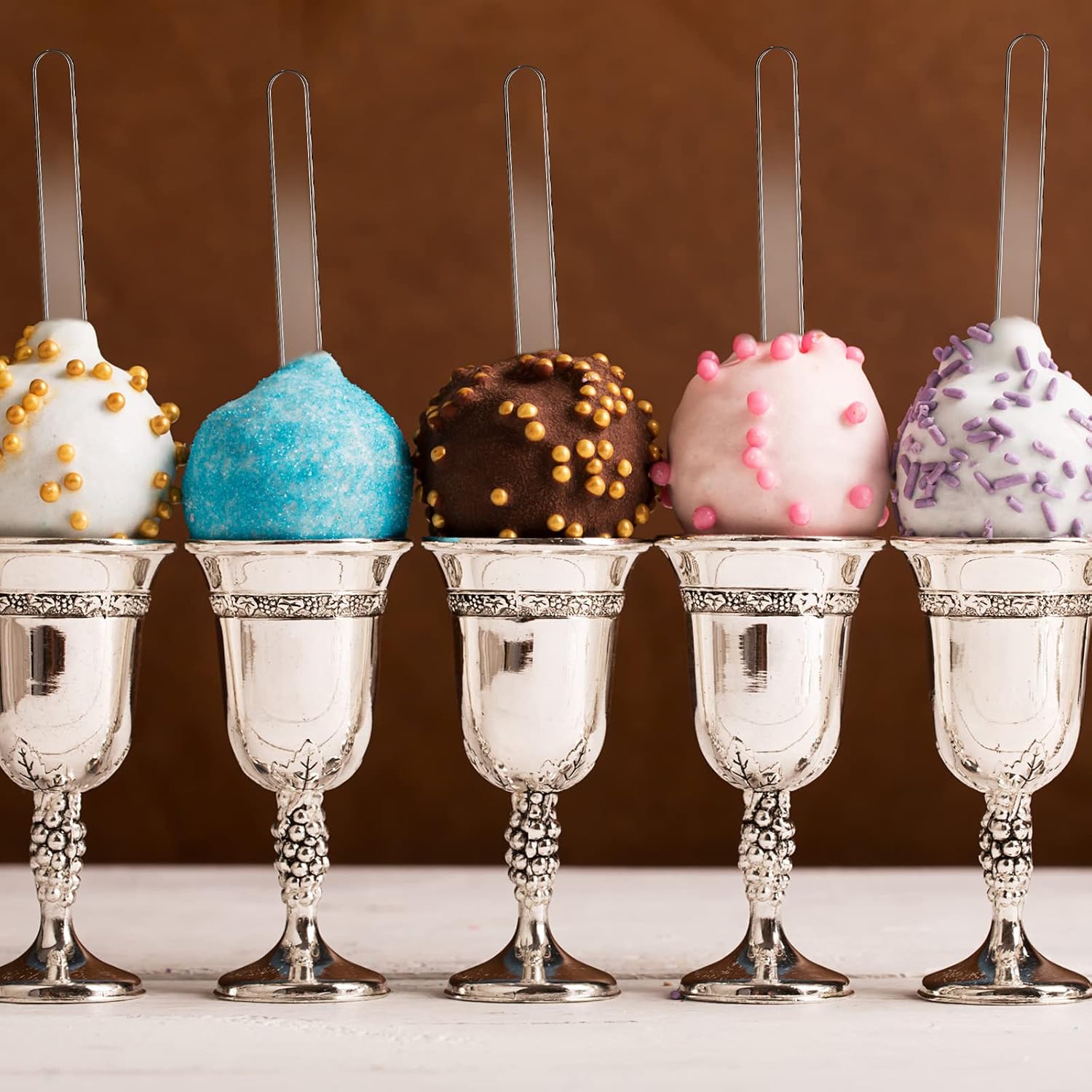 30 Pcs Reusable Acrylic Cakesicle Sticks, 6 Inches, Transparent