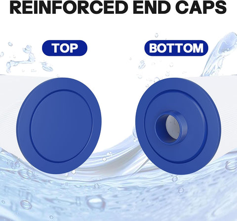 Spa Filter Compatible with 303279, FC-2402, Free Flow, AquaTerra, Fantasy Hot Tub Filter, 1 1/2" Finer Thread (1 Pack)